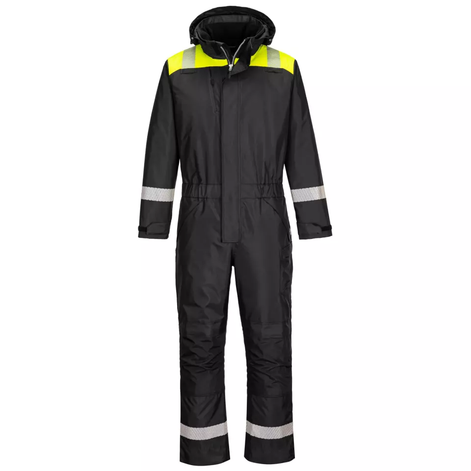 Portwest PW353BKY, PW3 Winter-Overall, Schwarz/Gelb, image 1, gallery thumbnail