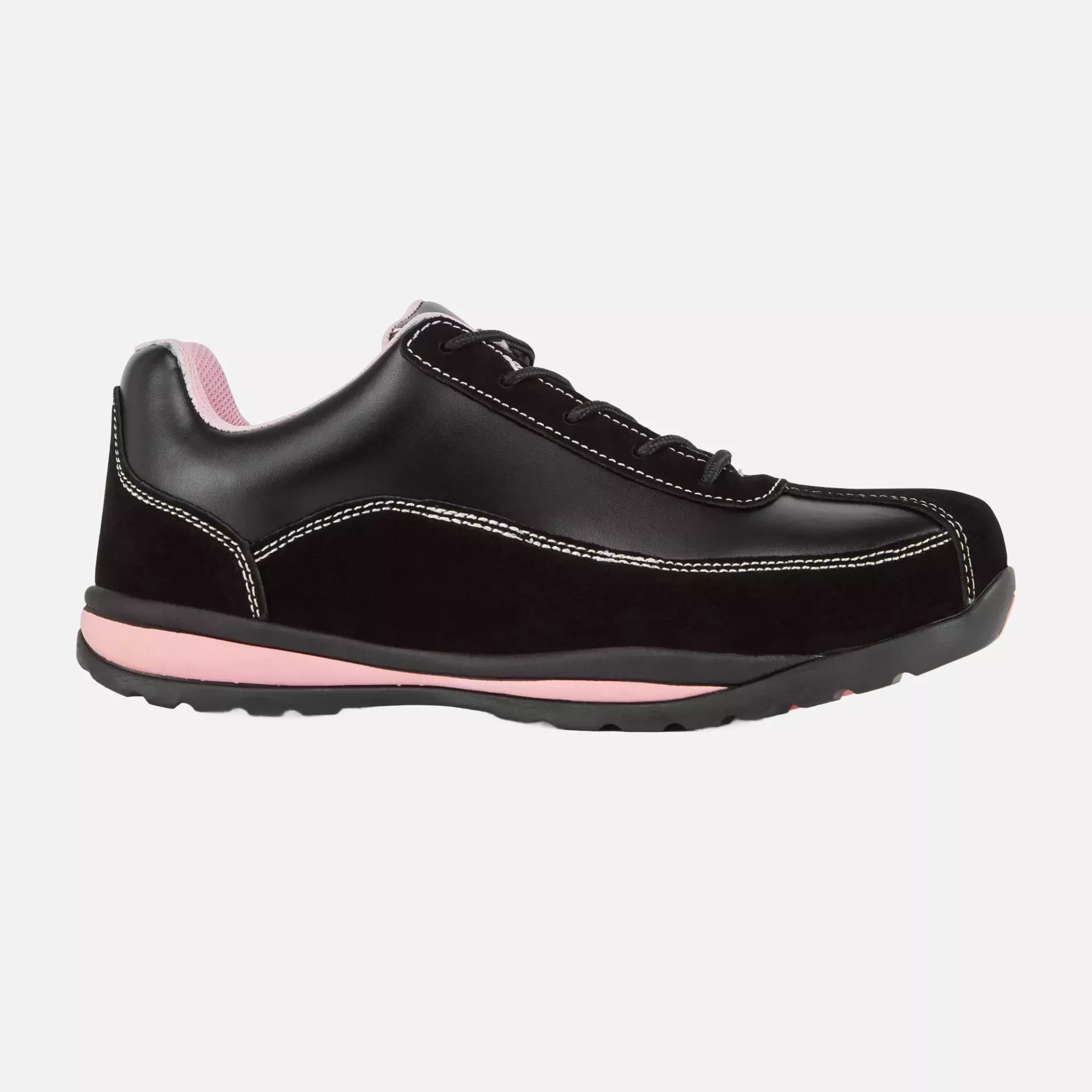 Portwest FW39BPR, Steelite Women's Safety Trainer S1P HRO, Black/Pink, image 1