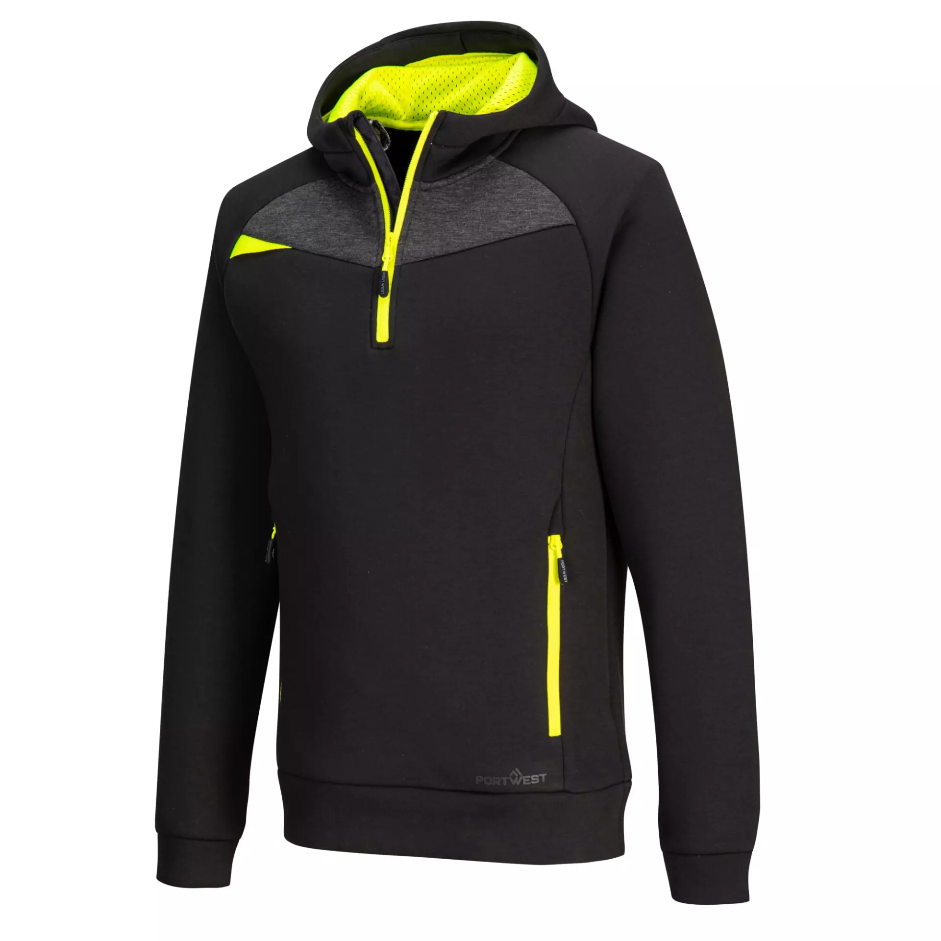 Portwest DX467BKR, DX4 Quarter Zip Hoodie, Black, image 3