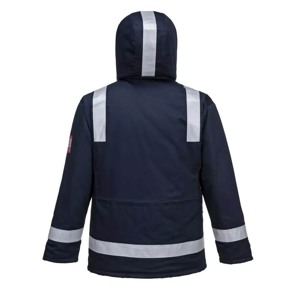 Portwest FR59NAR, Bizflame Work Anti-Static FR Winter Jacket, Navy, image 2, gallery thumbnail
