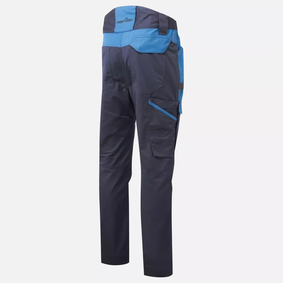 Portwest T747DNR, WX3 Industrial Wash Trousers, Dark Navy, image 4, gallery thumbnail