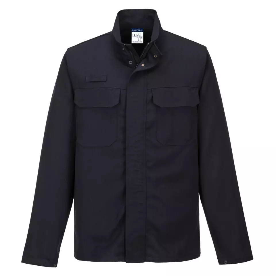 Portwest FR65NAR, Aluflame Work Molten Metal FR Jacket, Navy, image 1, gallery thumbnail