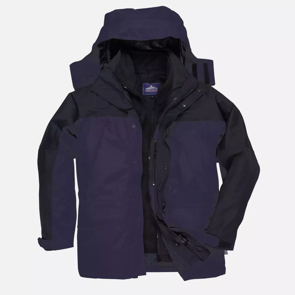 Portwest S532NAR, Orkney 3-in-1 Jacket, Navy, image 3, gallery thumbnail