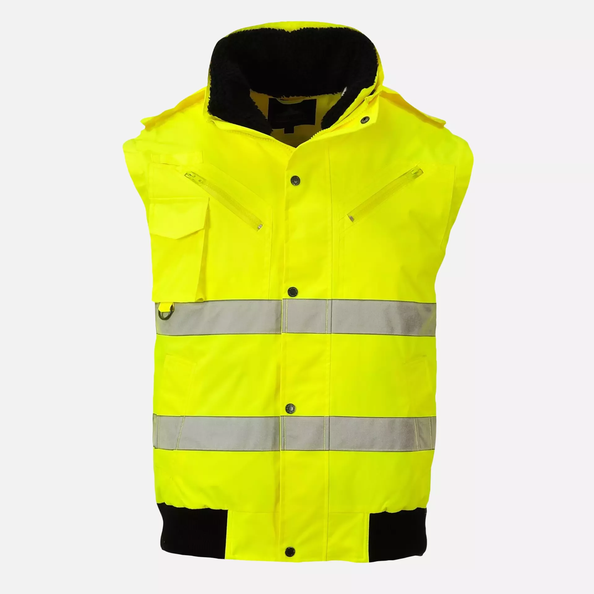 Portwest C467YER, Hi-Vis 3-in-1 Bomber Jacket, Yellow, image 4