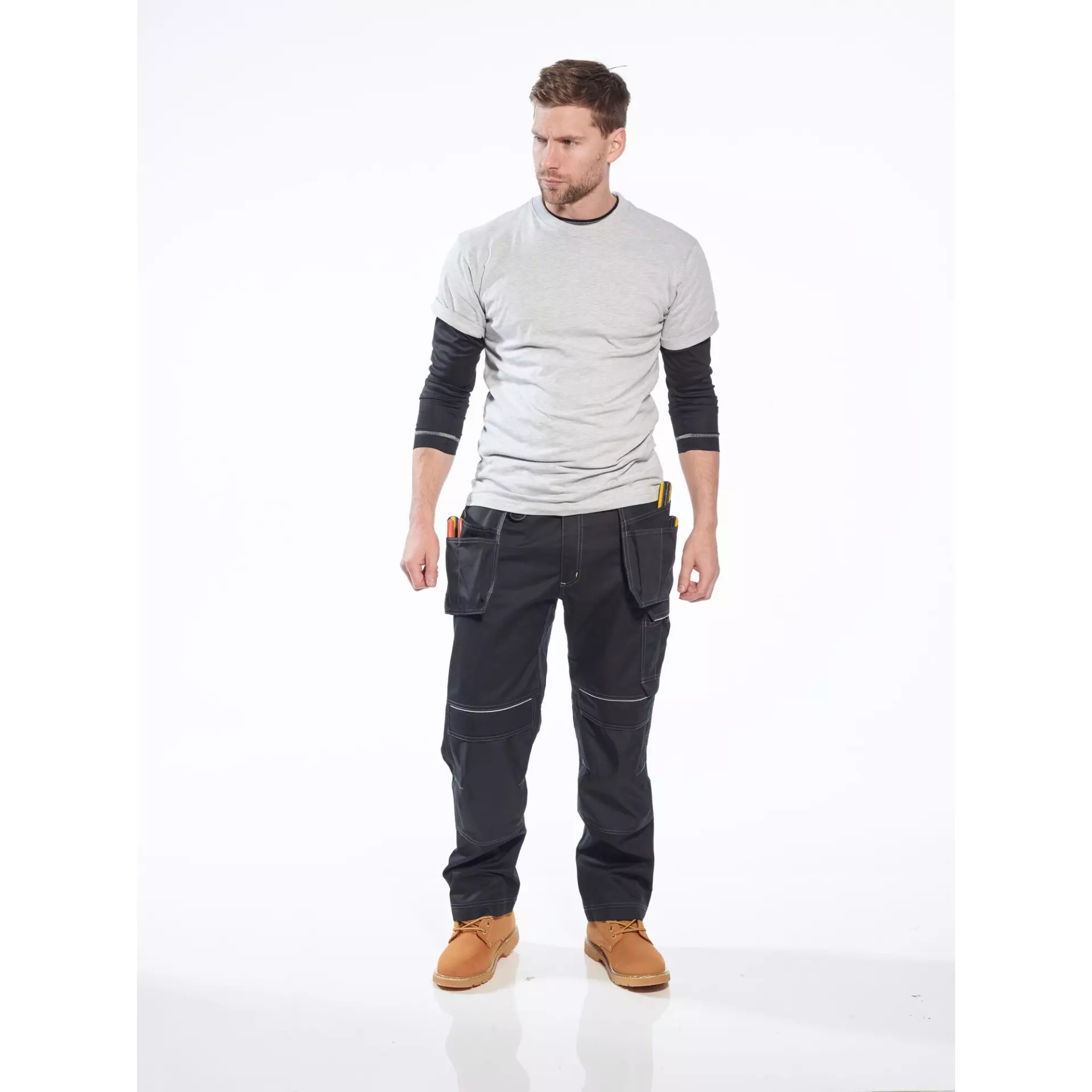 Portwest T602BKR, PW3 Holster Work Trousers, Black, image 9