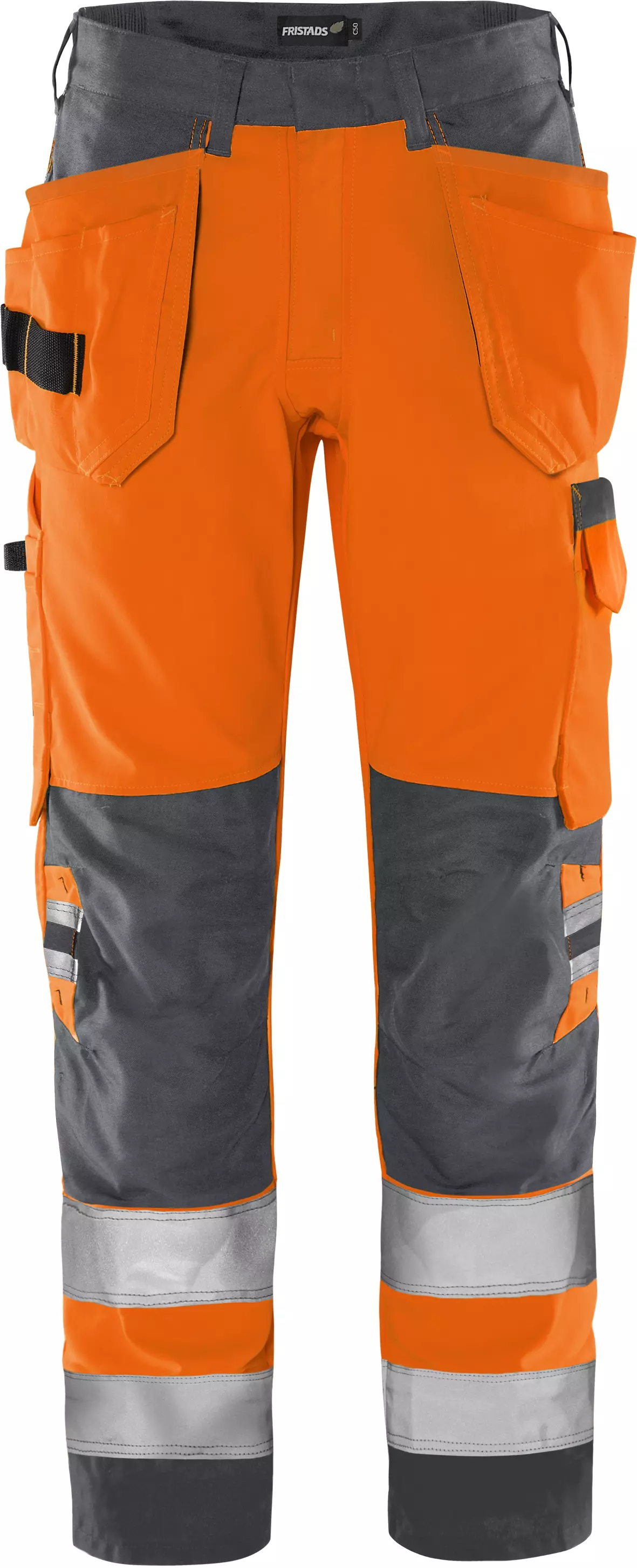 Fristads 131981-286, High vis Green Construction Pants Class 2 2641 GPLU, image 1