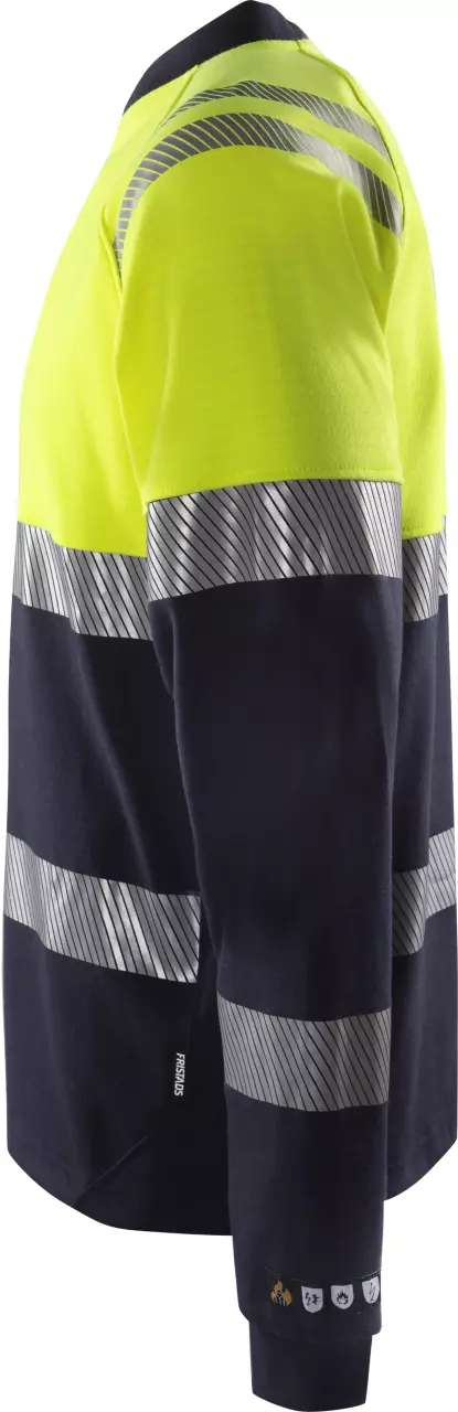 Fristads 133268-171, Palosuojattu Flamestat High vis pitkähihainen t-paita Luokka 1 7107 TFL, image 3, gallery thumbnail