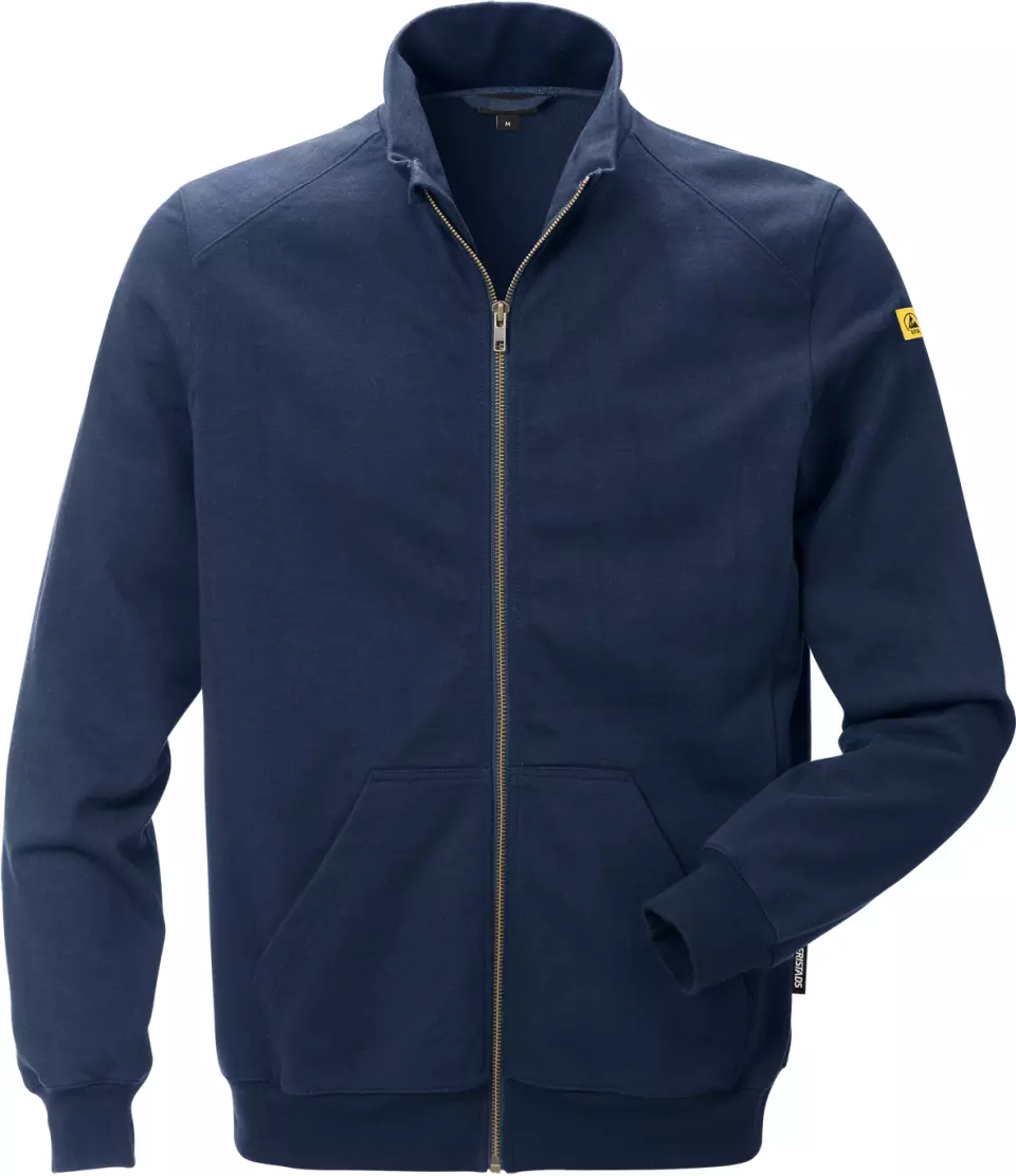 Fristads 121675-540, ESD Sweatshirt Jacket 4080 XSM