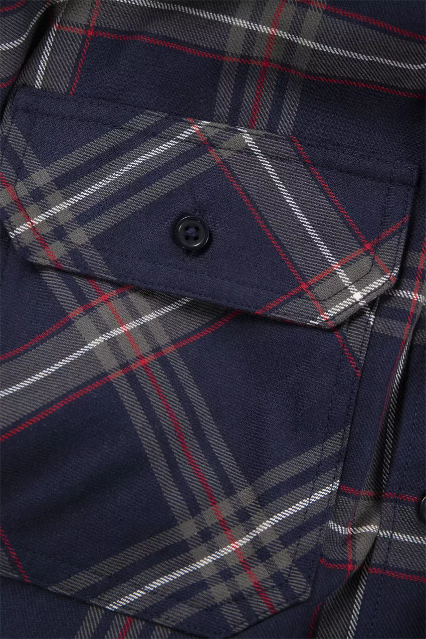 Fristads 104986-539, Flannel Shirt 7421 MSF, image 5, gallery thumbnail