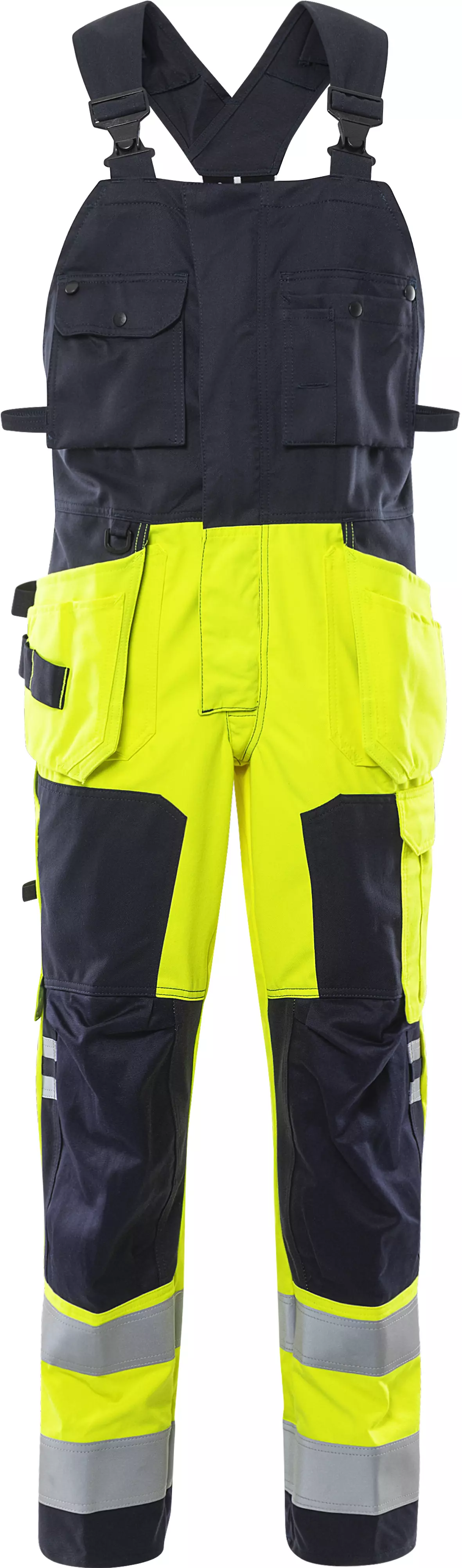 Fristads 109419-171, Flamestat High Visibility Flame Retardant Bib Overall Class 2 1075 ATHS, image 1