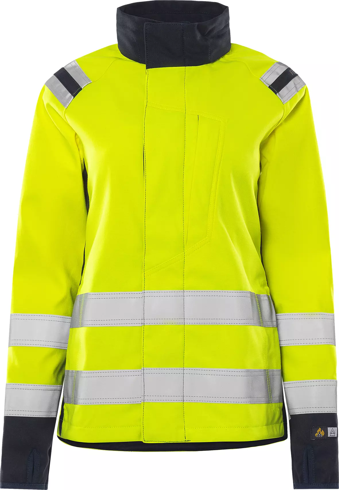 Fristads 130238-171, Flame Protective Flamestat High Vis Softshell Jacket Women's Class 3 4076 FSS