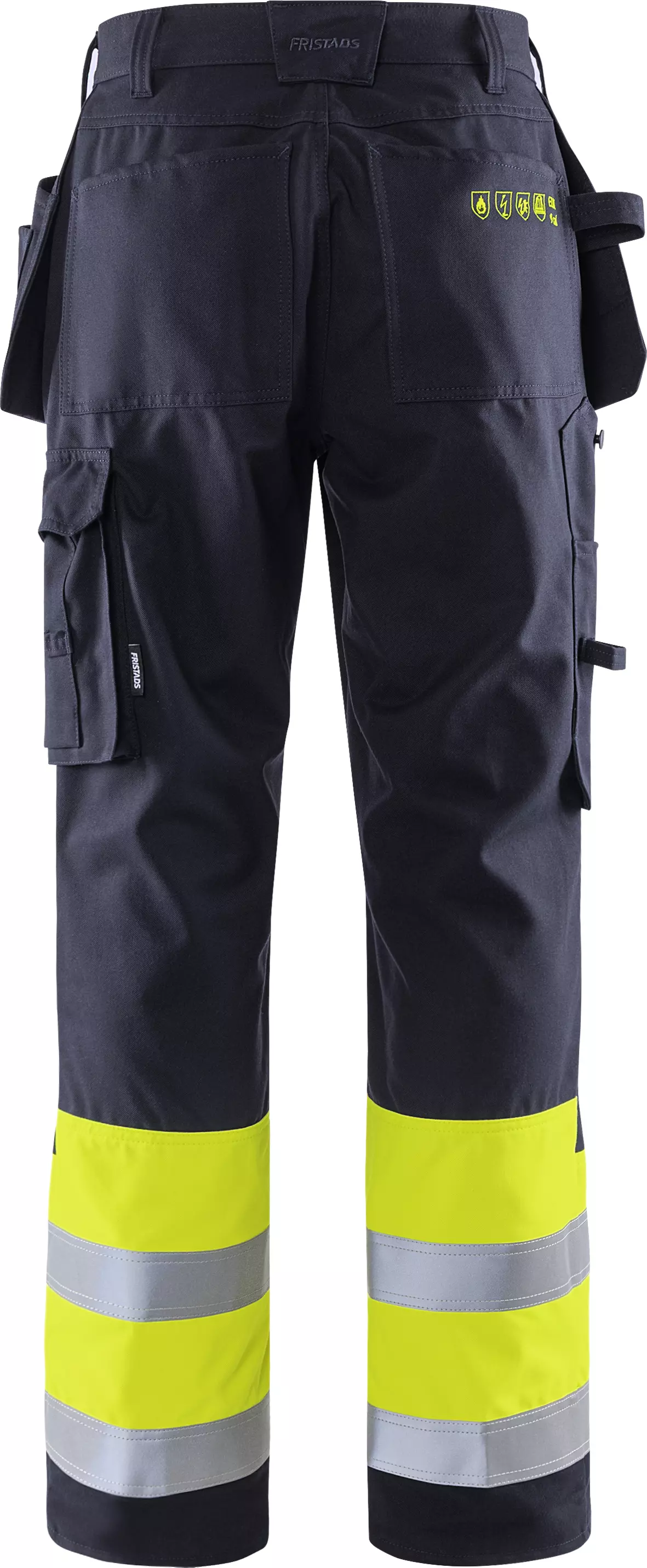 Fristads 109417-171, Flamskyddade Flamestat High vis hantverkarbyxor klass 1 2074 ATHS, image 2
