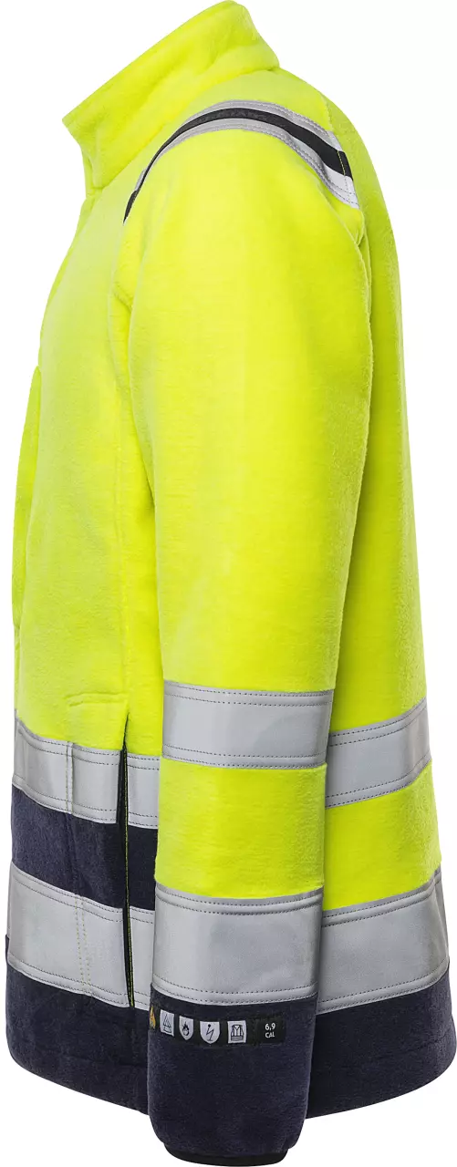 Fristads 122233-171, Flame Retardant Flamestat High Vis Fleece Jacket Class 3 4063 ATF, image 3, gallery thumbnail