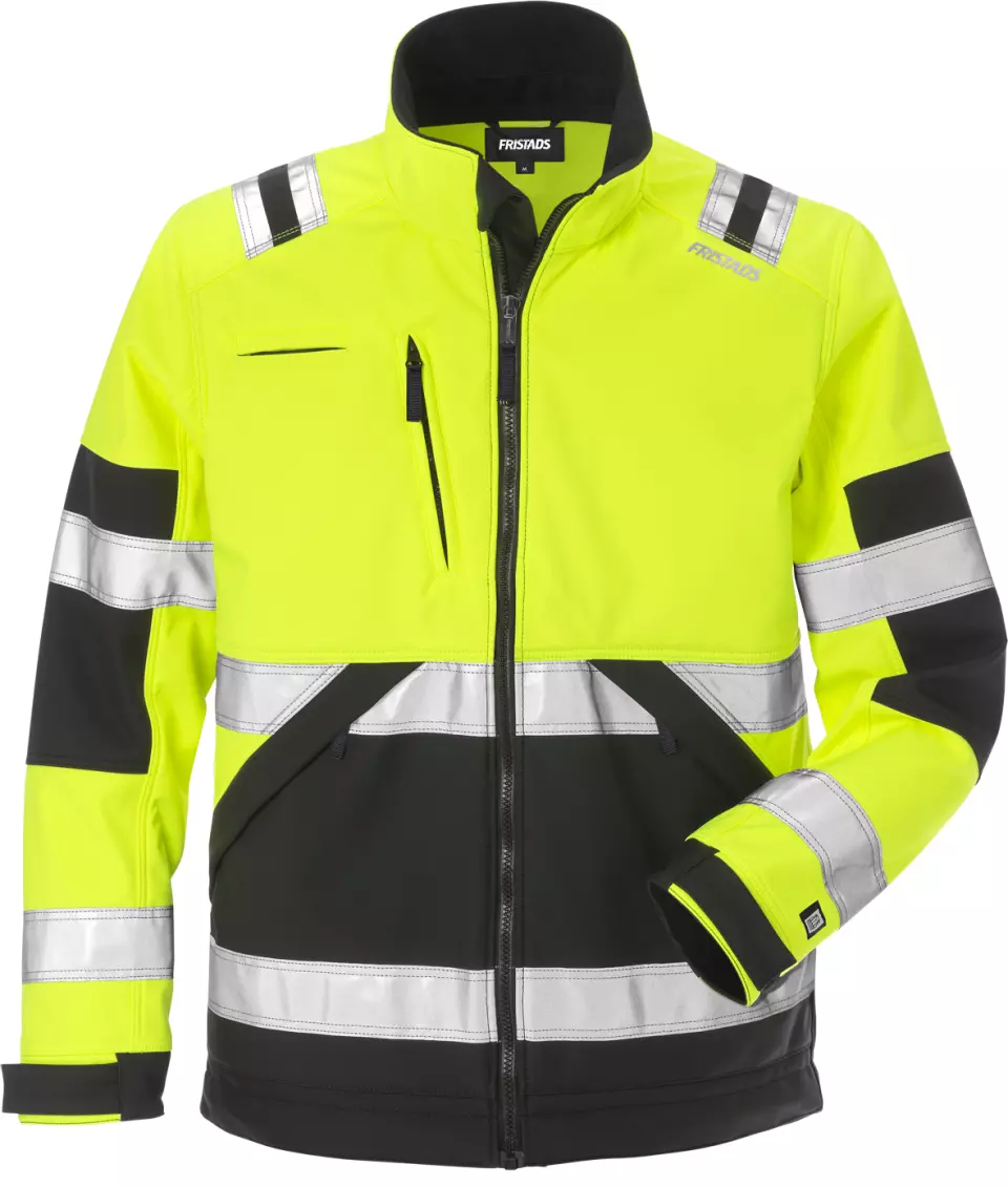 Fristads 125024-196, High vis Softshell Jacket Class 2 4083 WYH, image 1, gallery thumbnail