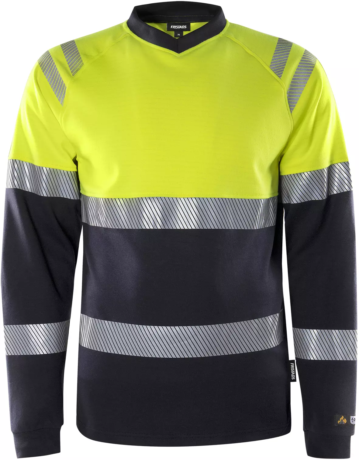 Fristads 133268-171, Palosuojattu Flamestat High vis pitkähihainen t-paita Luokka 1 7107 TFL