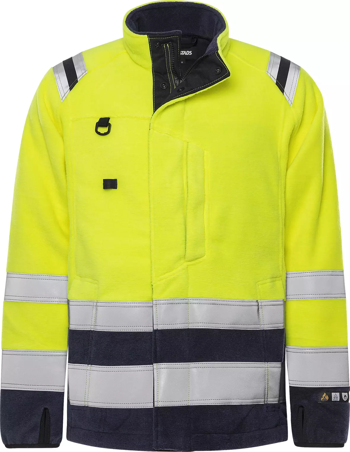 Fristads 122233-171, Flame Retardant Flamestat High Vis Fleece Jacket Class 3 4063 ATF, image 1