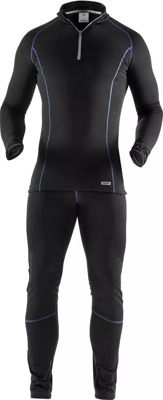 Fristads 111570-940, Polartec® långärmad t-shirt, kort dragkedja 7078 PT, image 3, gallery thumbnail