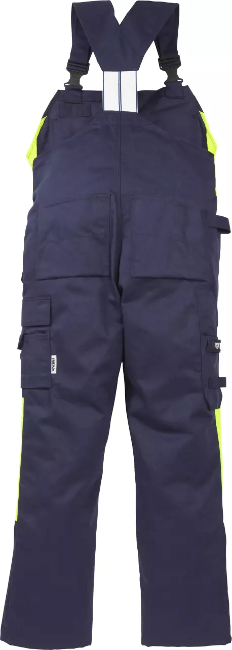 Fristads 100328-540, Flame Retardant Bib Overall 0030 FLAM, image 2, gallery thumbnail