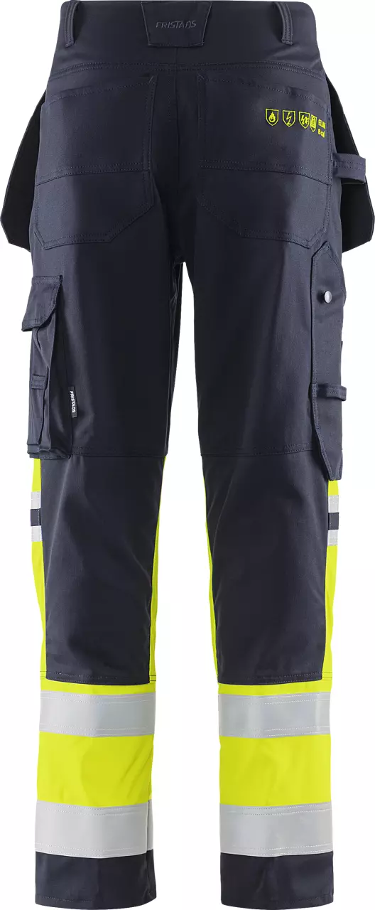 Fristads 129519-171, Flamskyddade flamestat varselbyxor stretch för hantverkare klass 1 2163 ATHF, image 2, gallery thumbnail