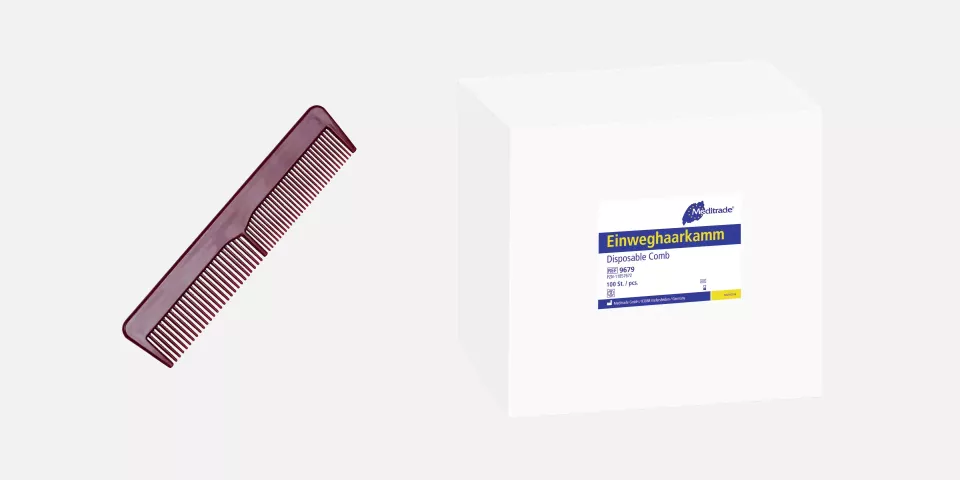 Meditrade 9679, Einmalhaarkamm, image 1, gallery thumbnail