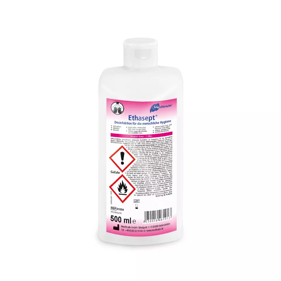 Meditrade 01004, Ethasept® Hand Sanitizer, 500 ml, image 1, gallery thumbnail
