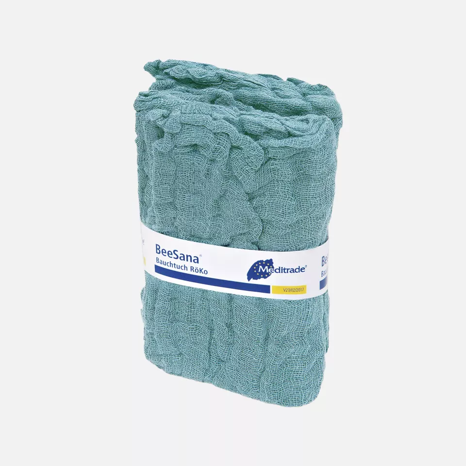 Meditrade 1506, BeeSana® Abdominal Sponge, X-Ray Detectable Thread, Non-Sterile, 8-Ply, 45 x 45 cm, White, With Loop, image 1, gallery thumbnail