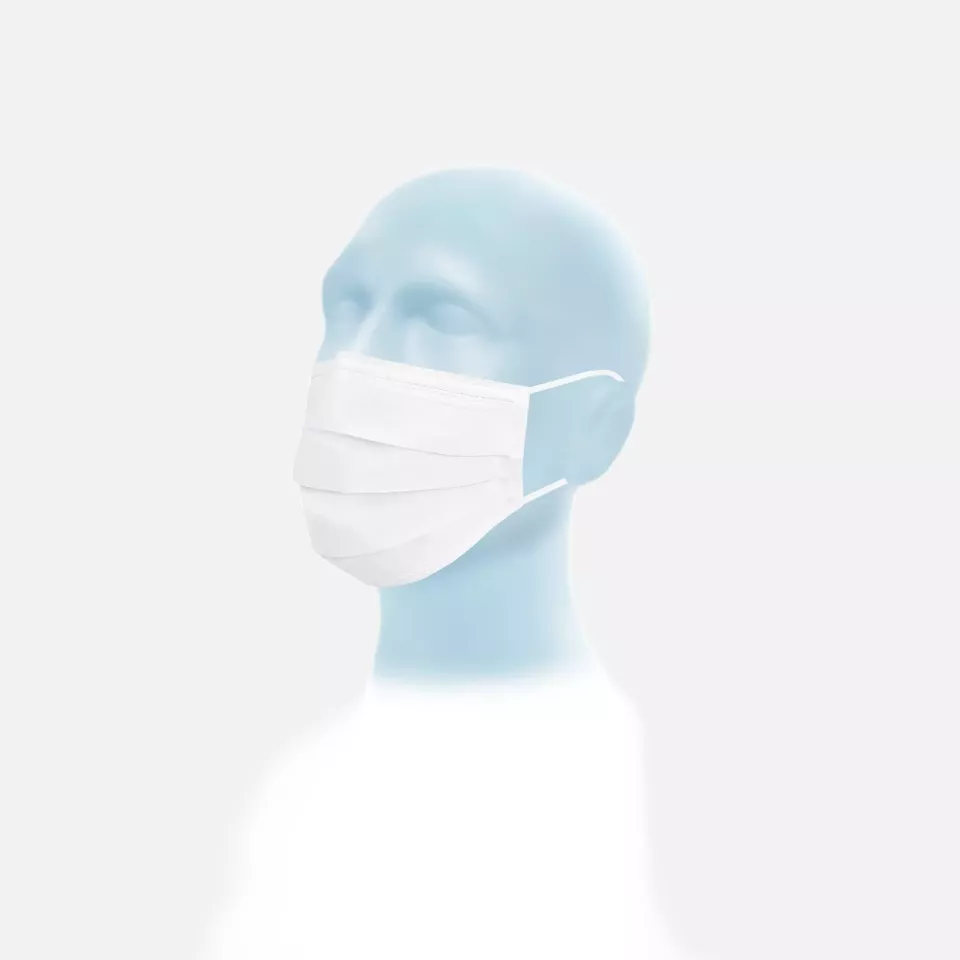 Meditrade 80-957, Suavel® Protec Plus IIR MPS Surgical Mask with Elastic Ear Loops, Green, image 1, gallery thumbnail