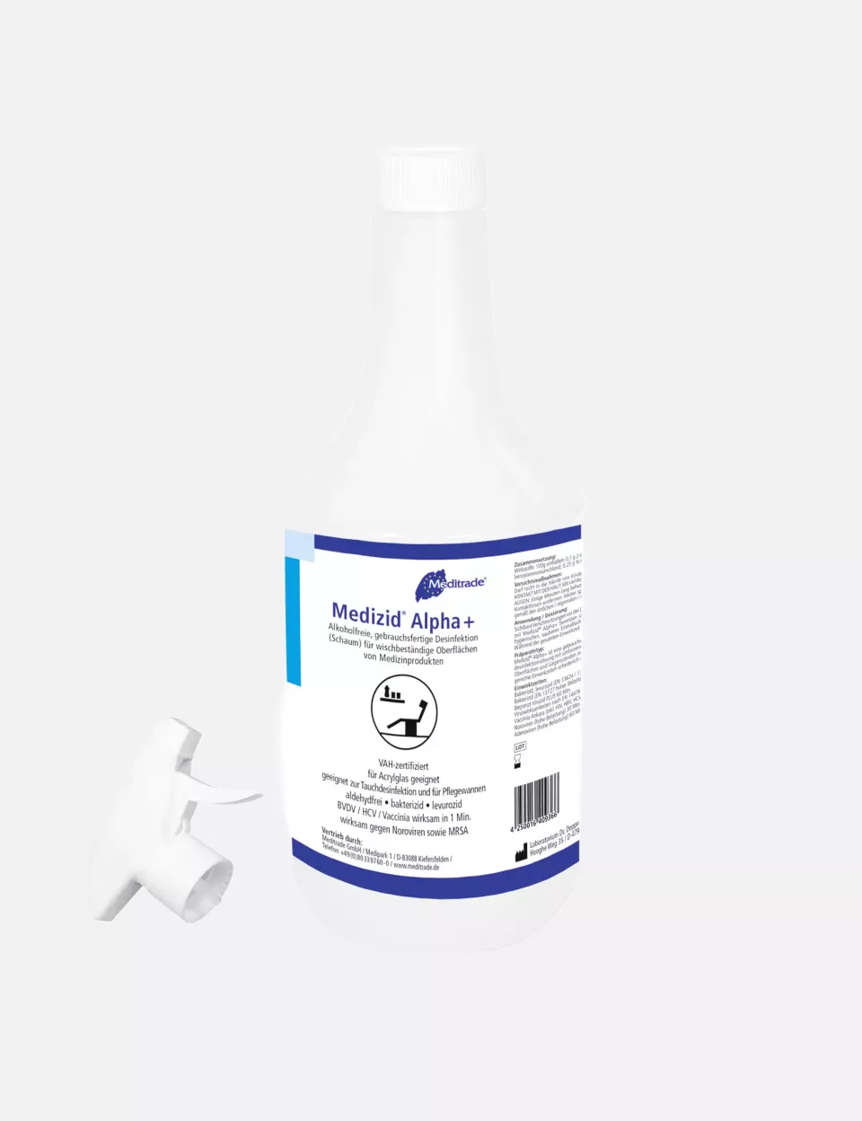 Meditrade 00964FP, Medizid® Alpha+ Wipes, Alcohol-Free Disinfectant Wipes, Wipes in Flowpack, image 1, gallery thumbnail