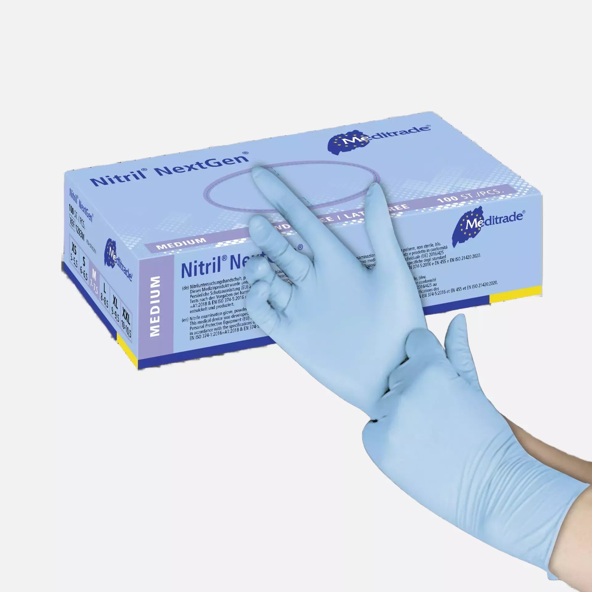 Meditrade 1283, Nitril® NextGen® Untersuchungshandschuh aus Nitril, puderfrei, image 2
