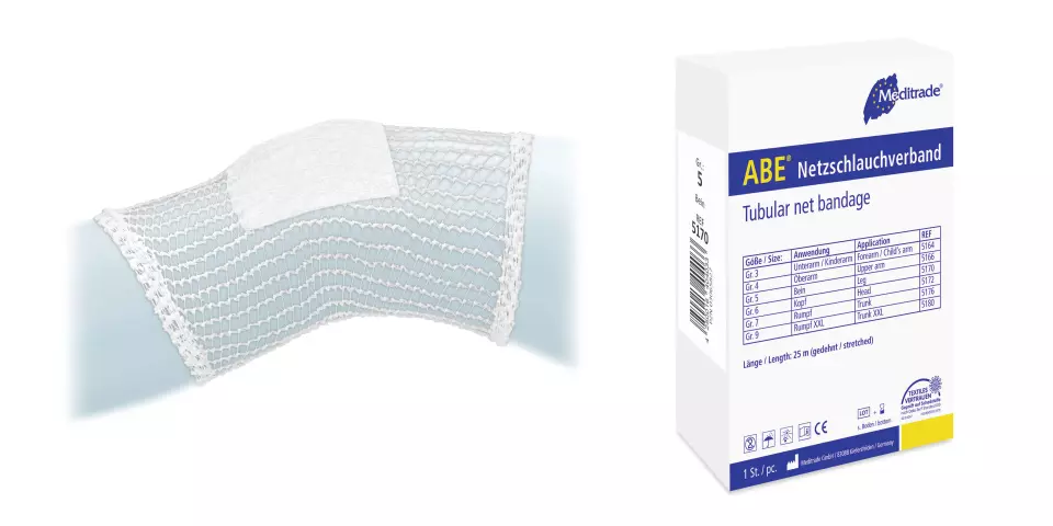 Meditrade 5164, ABE® Tubular Net Bandage, 2.2 cm x 25 m, Forearm, image 1, gallery thumbnail
