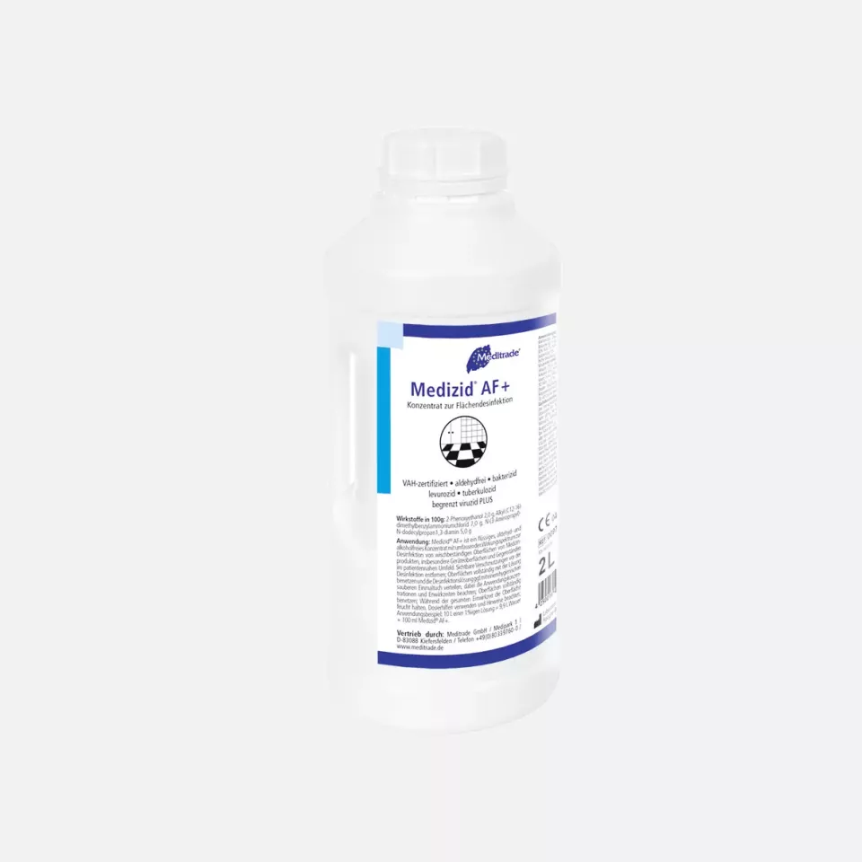 Meditrade 00972, Medizid® AF+ Aldehyde-Free Surface Disinfectant, 2 L, image 1, gallery thumbnail