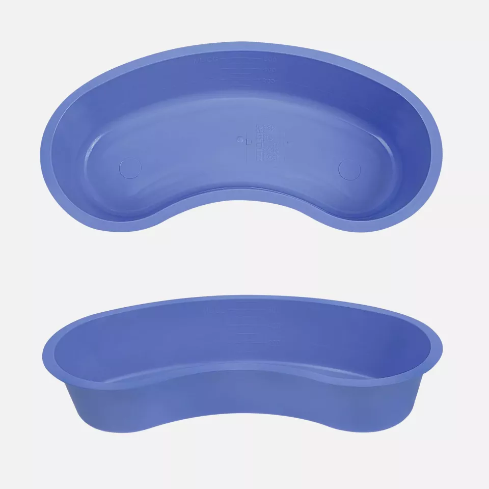 Meditrade 4249, Kidney Basins, Sterile, 245 x 105 x 50 mm, Blue 700ml, image 1, gallery thumbnail