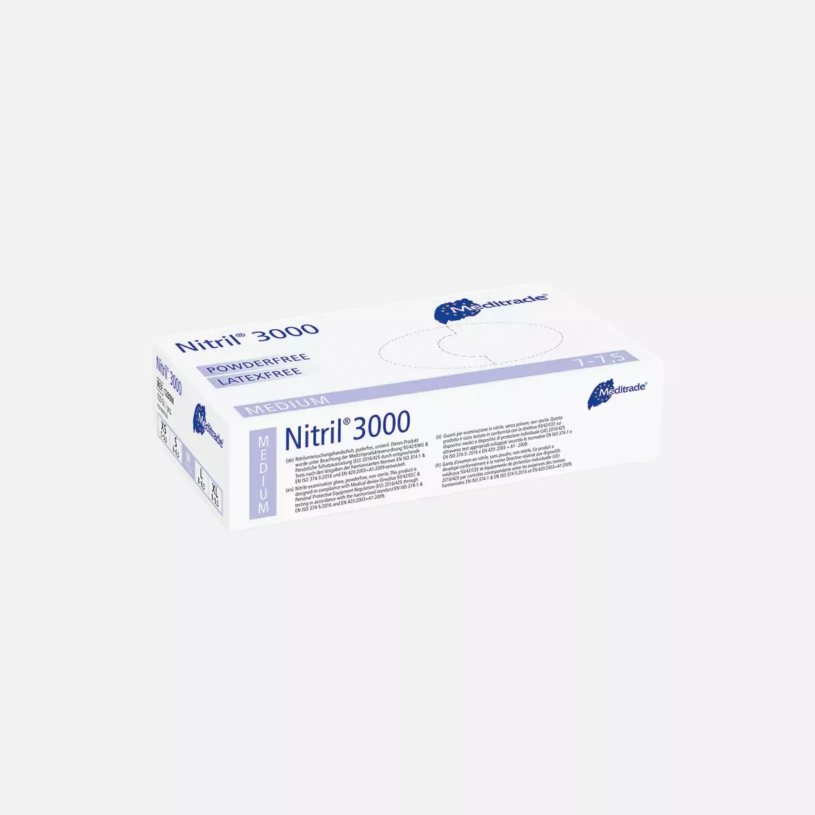 Meditrade 1280, Nitril® 3000 Nitrile Examination Glove, Powder-Free, image 2