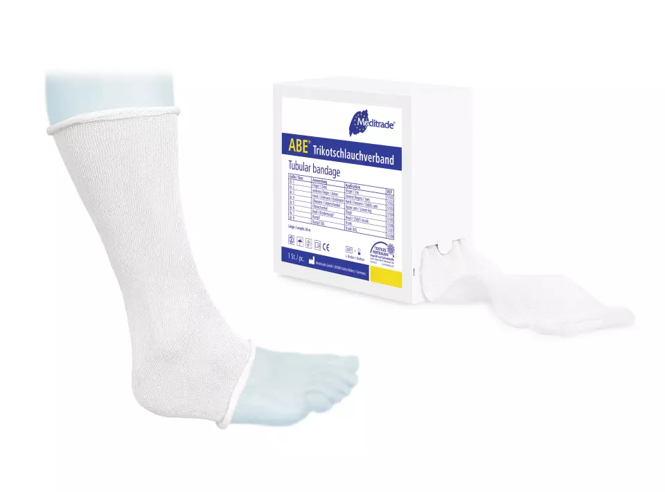Meditrade 5182, ABE® Tubular Bandage, 2.5 cm x 20 m, Multiple Fingers, Toes, image 1, gallery thumbnail