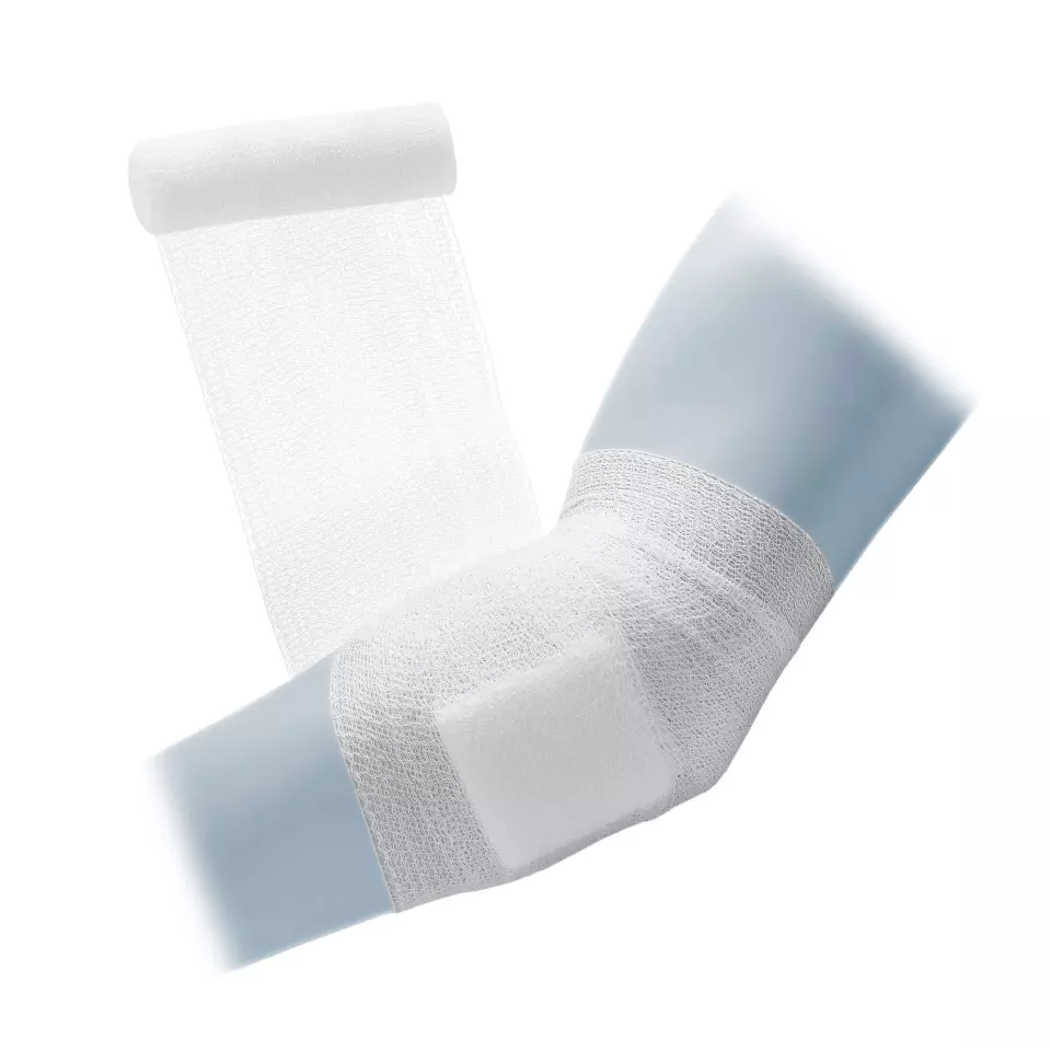 Meditrade 4588, ABE Last® Crepe Highly Elastic Fixation Bandage, Sterile, 12 cm x 4 m, image 1, gallery thumbnail