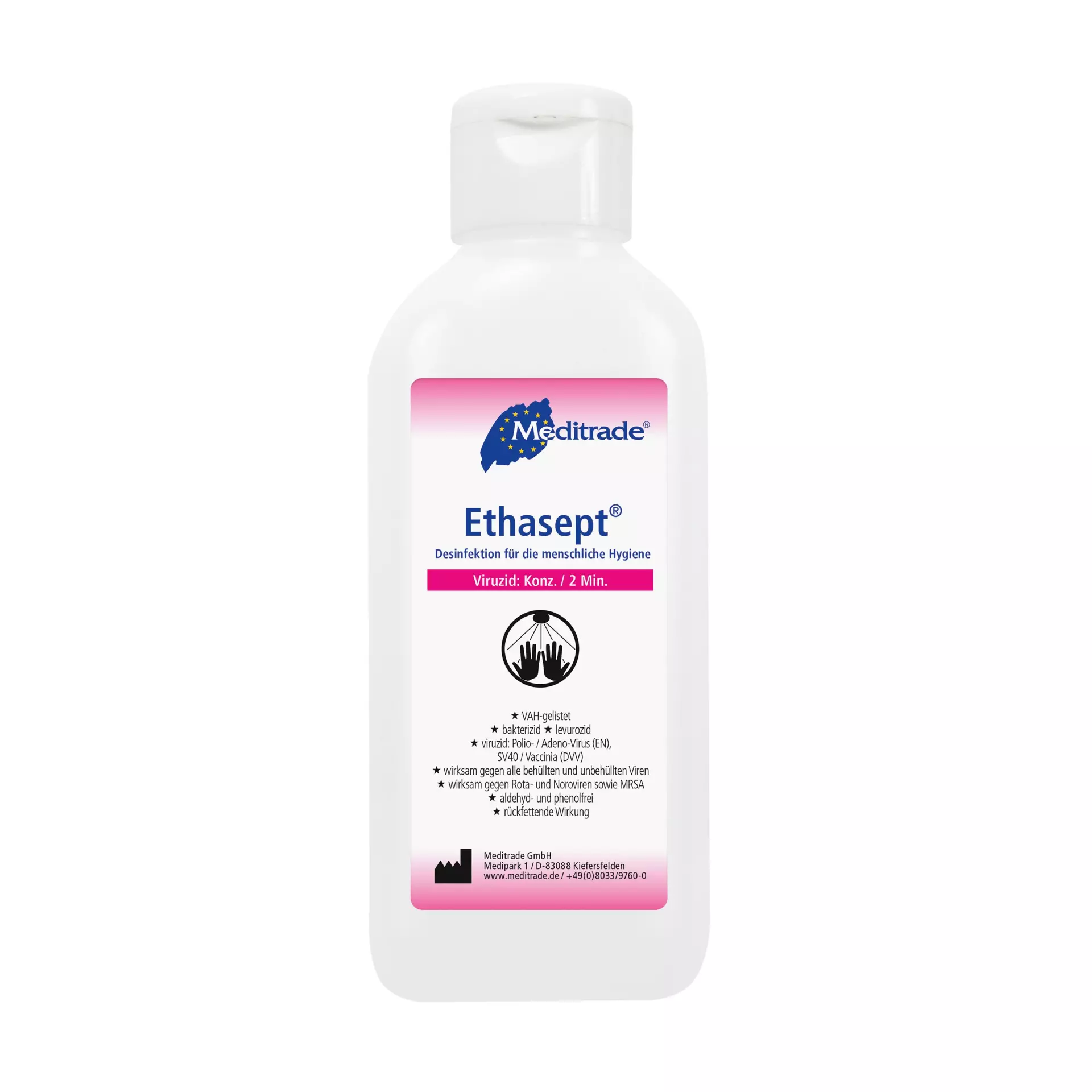 Meditrade 01001, Ethasept® Hand Sanitizer, 100 ml, image 1