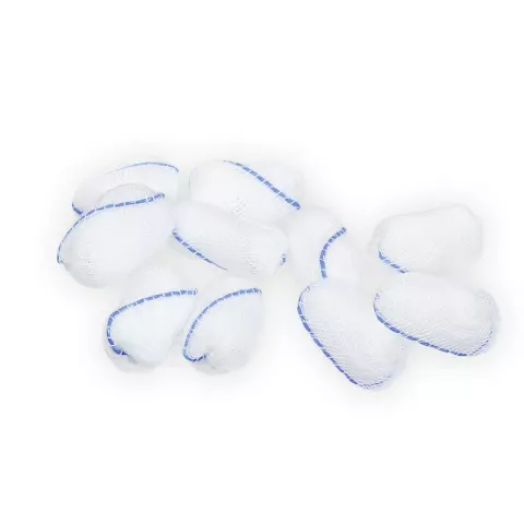 Meditrade BeeSana® Preparation Swab, X-ray Detectable Thread, Non-Sterile, 4 x 4 cm