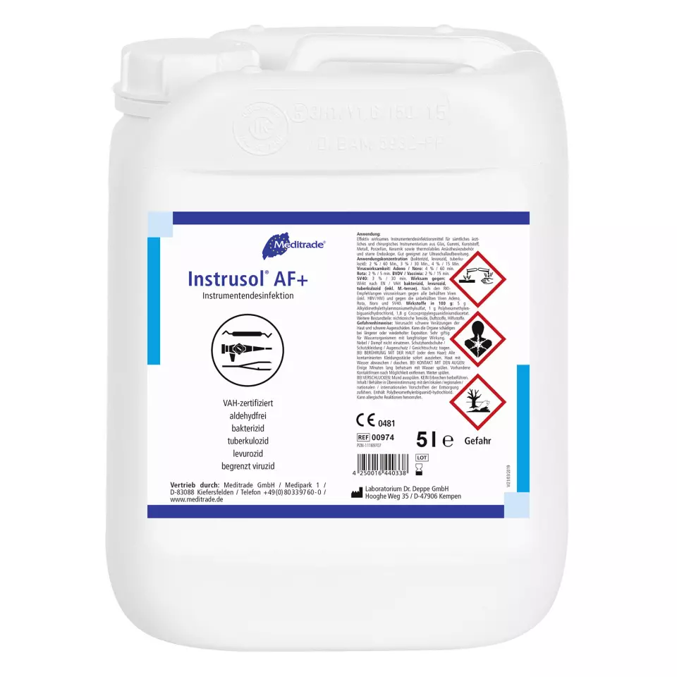 Meditrade 00974, Instrusol® AF+ Instrument Disinfectant, 5 L, image 1, gallery thumbnail