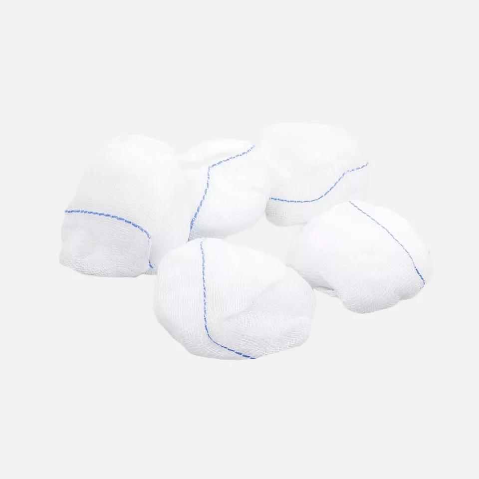 Meditrade 1186, BeeSana® Gauze Ball, X-Ray Detectable Thread, Sterile, 25 x 26 cm, Hat Shape, image 1, gallery thumbnail