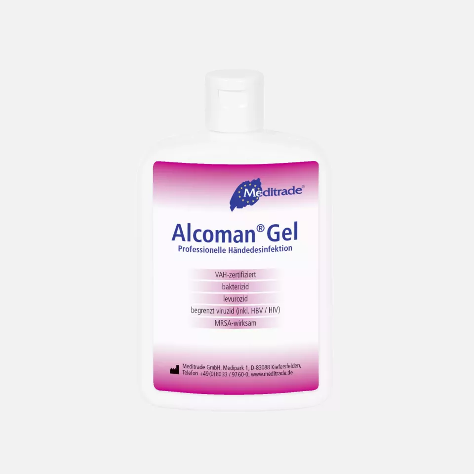Meditrade 00965, Alcoman® Hand Decontamination Gel, 150 ml, image 1, gallery thumbnail