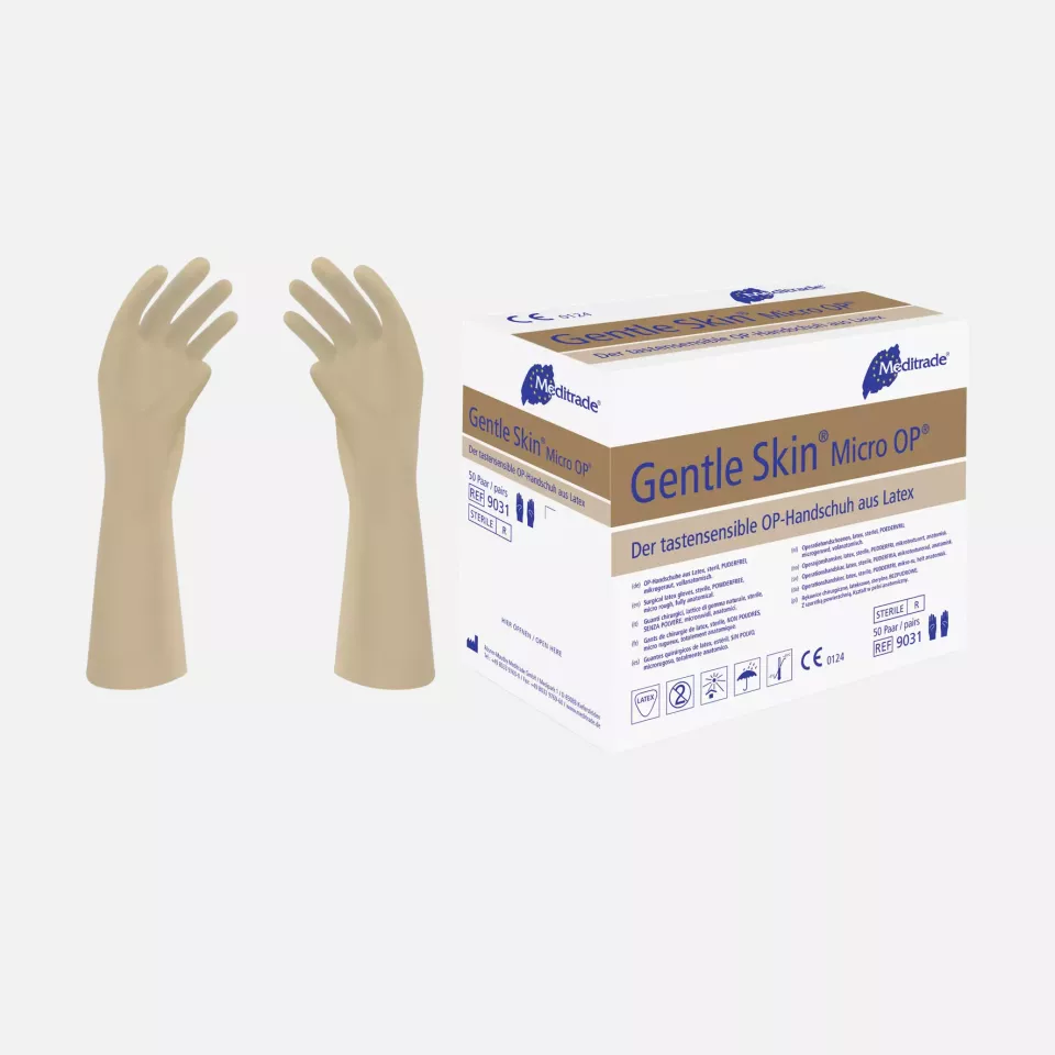 Meditrade 9031, Gentle Skin® Smooth Surgical Latex Glove, Sterile, Powder-Free, image 1, gallery thumbnail