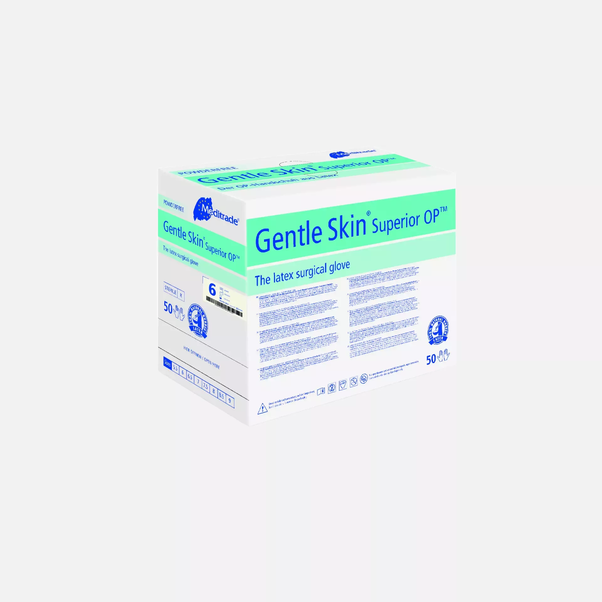 Meditrade 9041, Gentle Skin Superior OP™ Latex Glove, Powder-Free, image 2