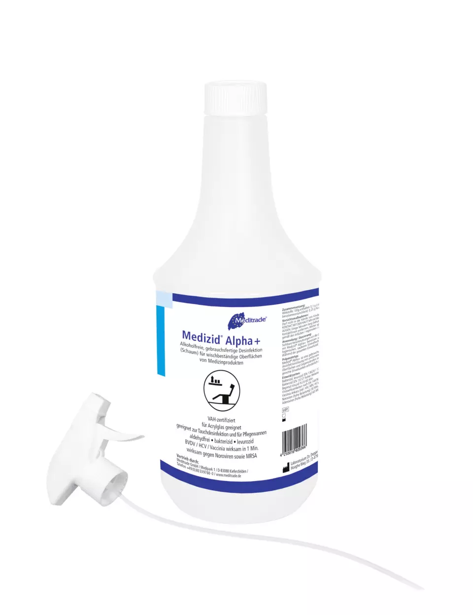 Meditrade 00964, Medizid® Alpha+ Alcohol-Free Foam Sanitizer, 1 L, image 1, gallery thumbnail