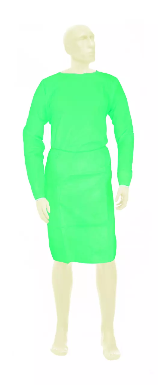 Meditrade 3685, BeeSana® PP Coverall 23 g, with Elastic Bands, 110 cm x 140 cm, Green, image 1, gallery thumbnail