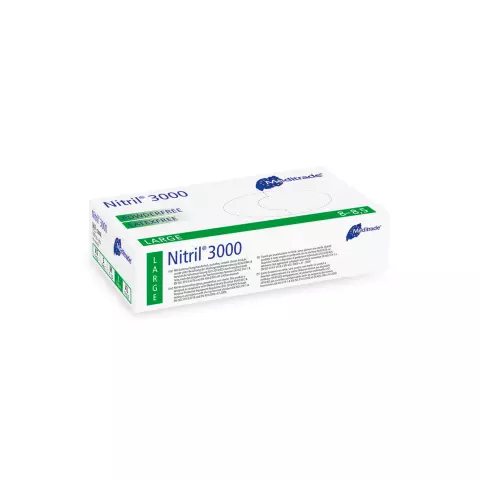 Meditrade Nitril® 3000 Nitrile Examination Glove, Powder-Free