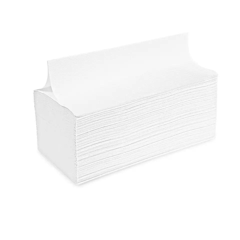 Meditrade 5722, V-Fold Paper Towels, 1-Ply, 25 cm x 23 cm, REF 268110, image 1, gallery thumbnail