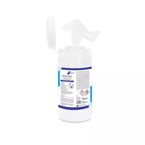 Meditrade Medizid® Rapid+ Disinfectant Wipes, Wipes in PE Dispenser Tub
