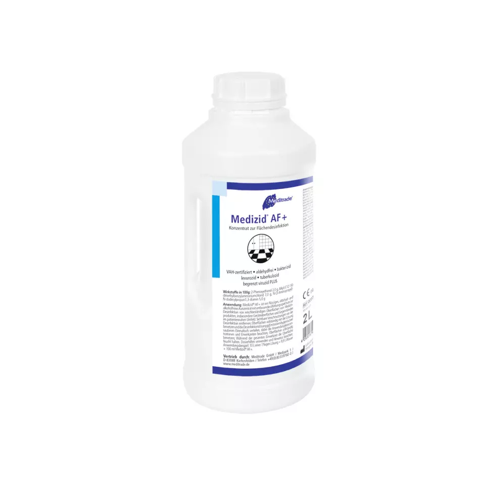 Meditrade 00972, Medizid® AF+ Aldehyde-Free Surface Disinfectant, 2 L, image 1, gallery thumbnail