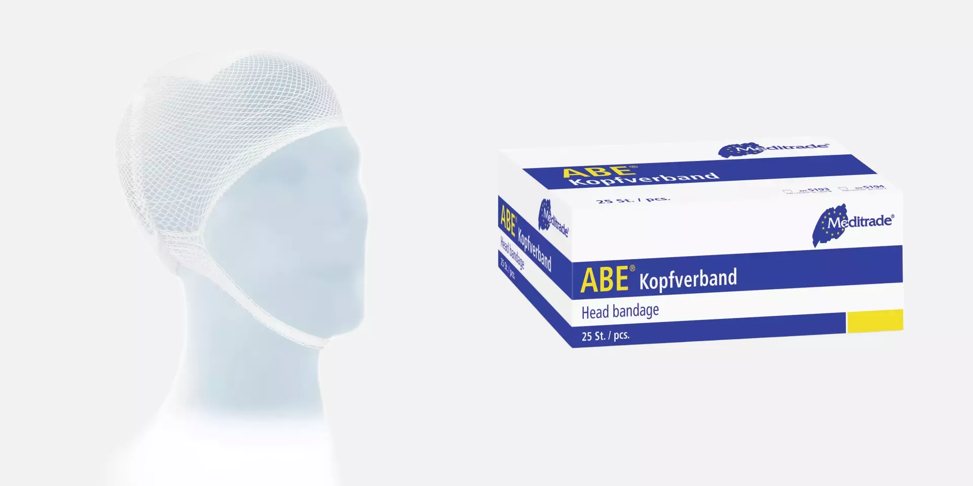 Meditrade 5193, ABE® Head Bandage, Size M, image 1