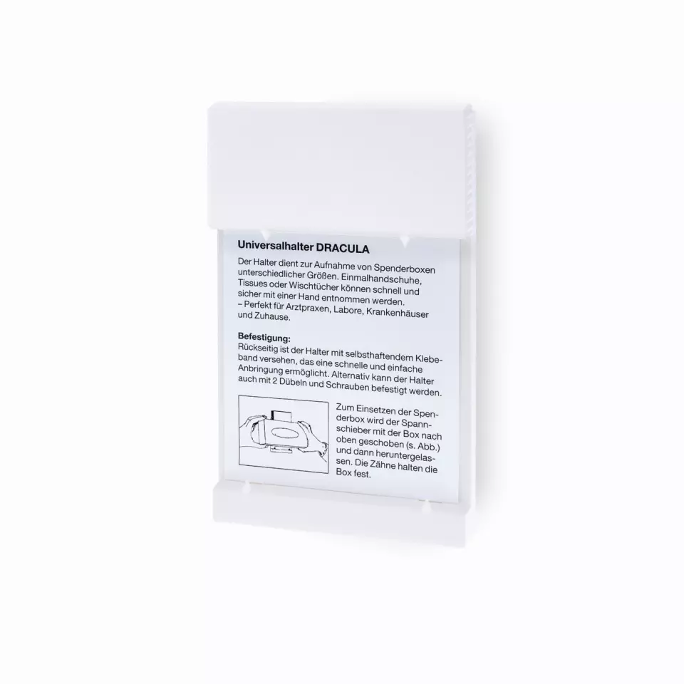 Meditrade 4040, Wandhalter, Dracula, Wandhalter ohne Aufdruck(weiß), universal, image 1, gallery thumbnail